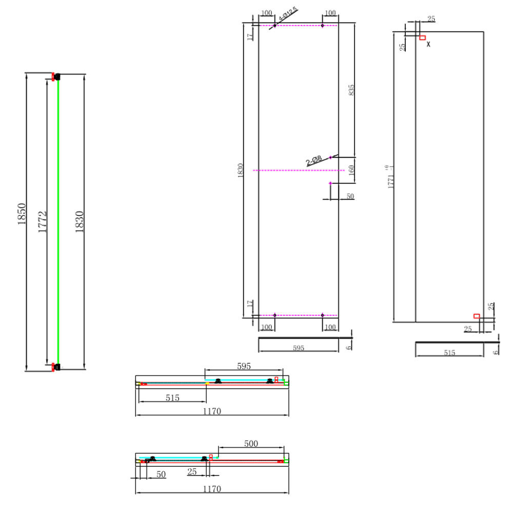 Εικόνα της Καμπίνα Ντουσιέρας Axis Slider 1+1 SLX120C-100 117-121cm Clean Glass