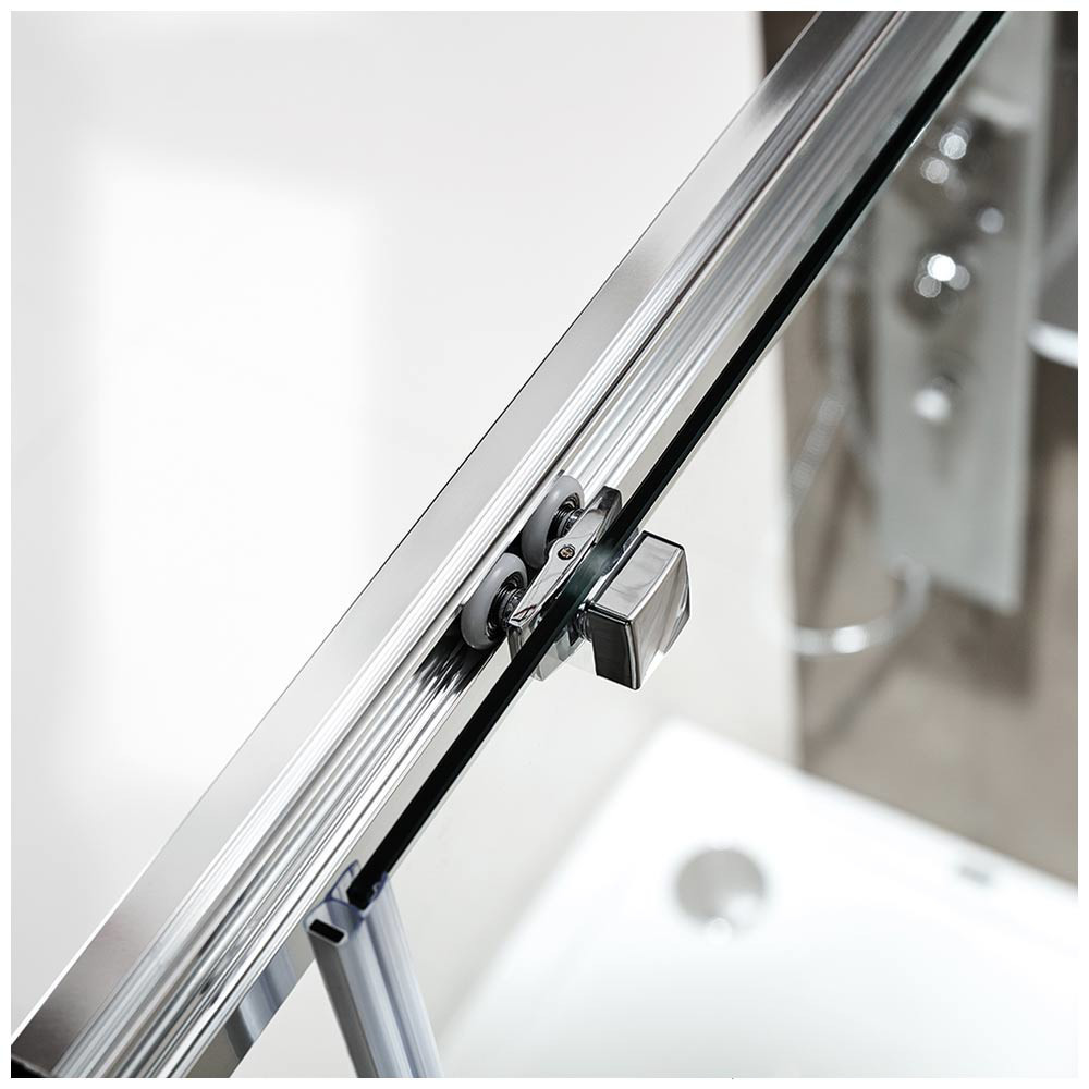 Εικόνα της Καμπίνα Ντουσιέρας Devon Primus Plus Slider 1+1 SLT100C-100 97-101cm Clean Glass