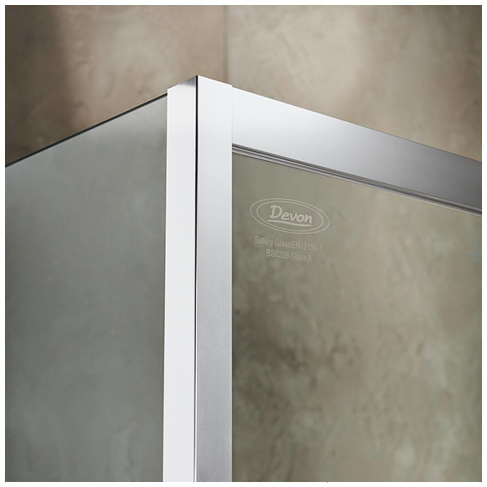 Εικόνα της Καμπίνα Ντουσιέρας Devon Primus Plus Slider 1+1 SLT120C-100 117-121cm Clean Glass