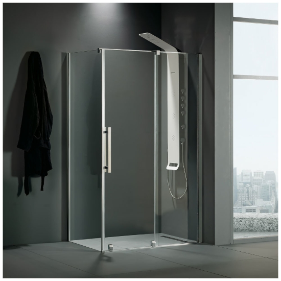 Εικόνα της Καμπίνα Ντουσιέρας Devon Breeze Slider 1+1 BSL140C-100 137-141cm Clean Glass