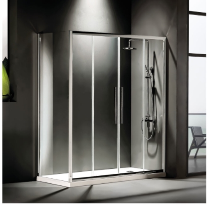 Εικόνα της Καμπίνα Ντουσιέρας Devon Flow Slider 2+2 SL2F160C-100 157-161cm Clean Glass