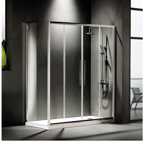 Εικόνα της Καμπίνα Ντουσιέρας Devon Flow Slider 2+2 SL2F170C-100 167-171cm Clean Glass