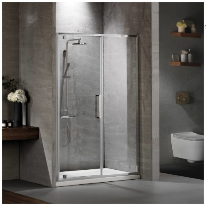 Εικόνα της Καμπίνα Ντουσιέρας Devon Primus Plus Pivot + Infill PIR140C-100 137-141cm Clean Glass