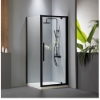 Εικόνα της Καμπίνα Ντουσιέρας Devon Flow Pivot PF80C-400 77-81cm Black Matt Clean Glass