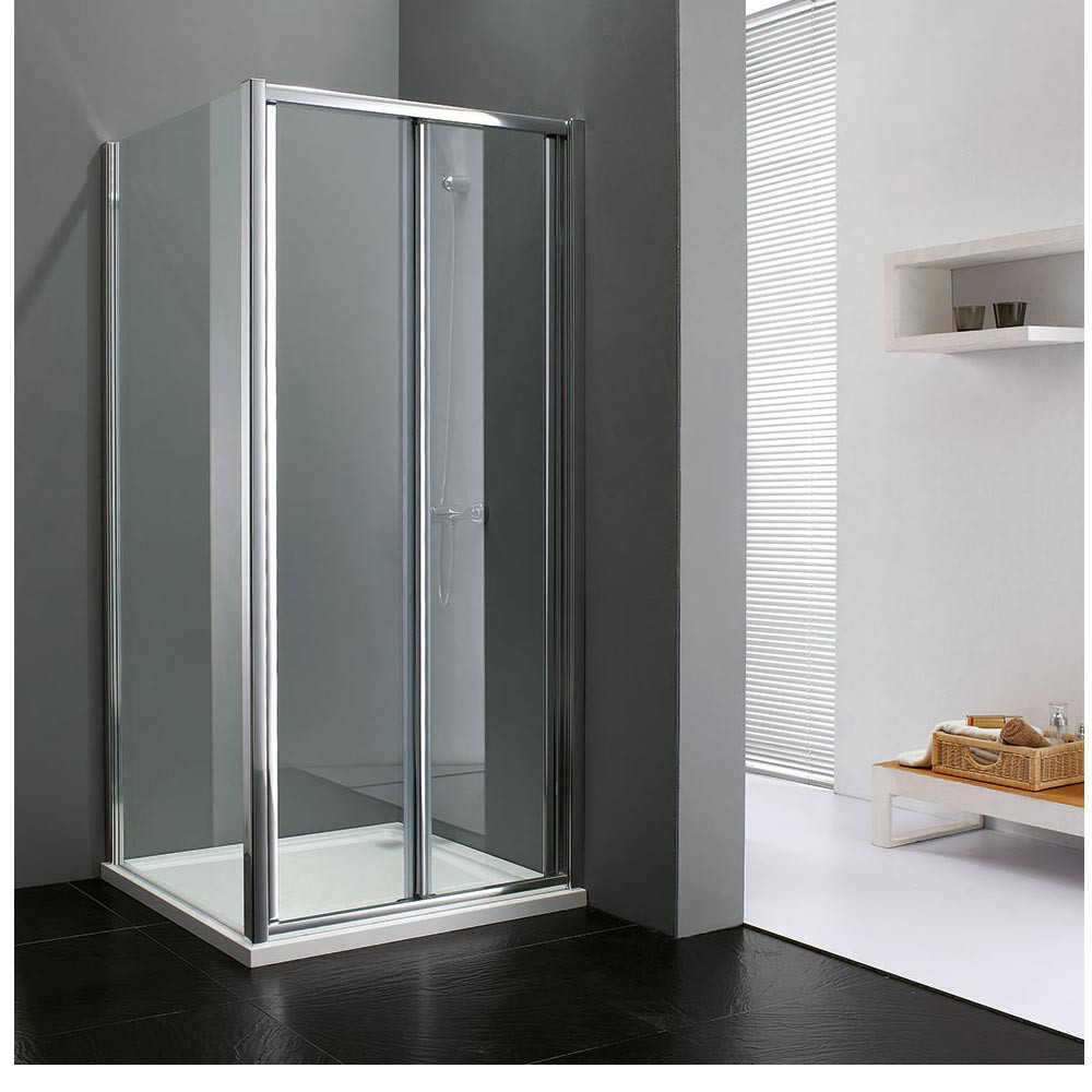 Εικόνα της Καμπίνα Ντουσιέρας Devon Primus Plus Bi-fold BI080T-100 75,5-79,5cm Clear
