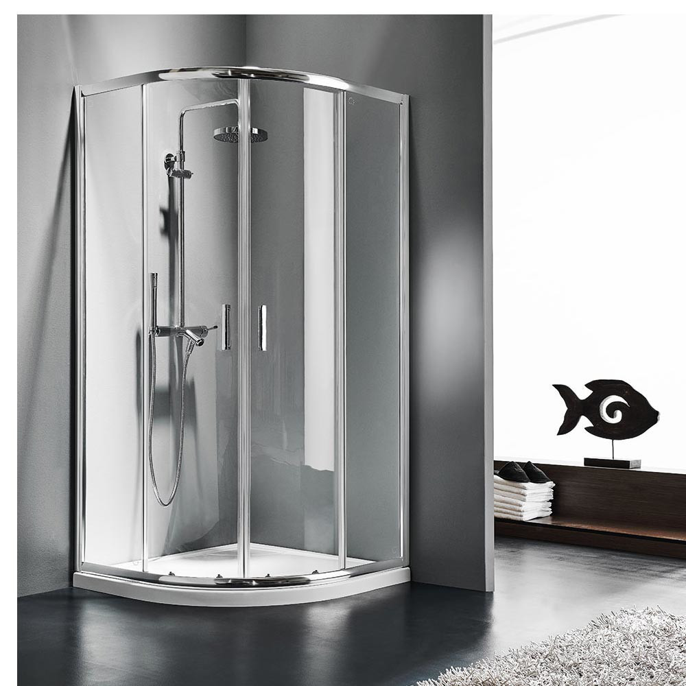 Εικόνα της Καμπίνα Ντουσιέρας 1/4 Κύκλου Starlet Quadrant QS90T-100 90x90cm Clear