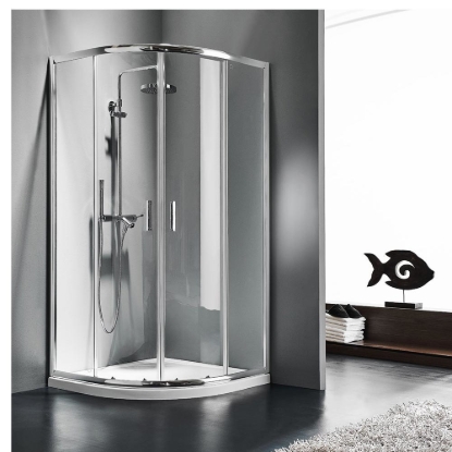 Εικόνα της Καμπίνα Ντουσιέρας 1/4 Κύκλου Starlet Quadrant QS90T-100 90x90cm Clear