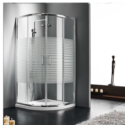 Εικόνα της Καμπίνα Ντουσιέρας 1/4 Κύκλου Starlet Quadrant QS90S-100 90x90cm Stripes