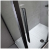Εικόνα της Καμπίνα Ντουσιέρας Devon Flow Corner Entry  CF90C-400 90x90cm Black Matt Clean Glass