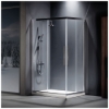 Εικόνα της Καμπίνα Ντουσιέρας Devon Flow Corner Entry  CF80C-100 80x80cm Clean Glass