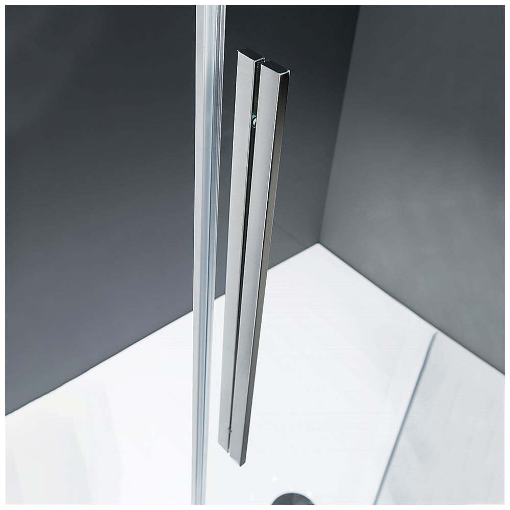 Εικόνα της Καμπίνα Ντουσιέρας Devon Flow Corner Entry  CF10080C-100 100x80cm Clean Glass