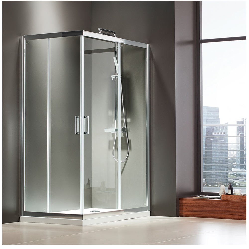 Εικόνα της Καμπίνα Ντουσιέρας Axis Corner Entry  CX11072C-100 110x72cm Clean Glass