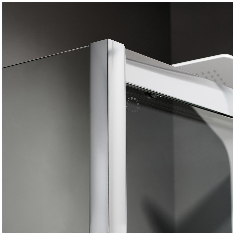 Εικόνα της Καμπίνα Ντουσιέρας Axis Corner Entry  CX100C-100 100x100cm Clean Glass