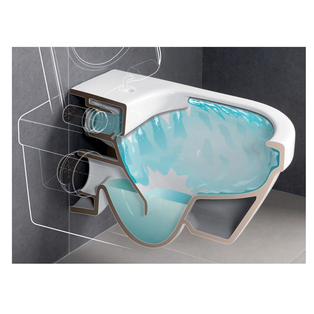 Εικόνα της Λεκάνη Κρεμαστή Villeroy & Boch Architectura 5685HR01 Rimless 53cm Με Soft Close Κάλυμμα