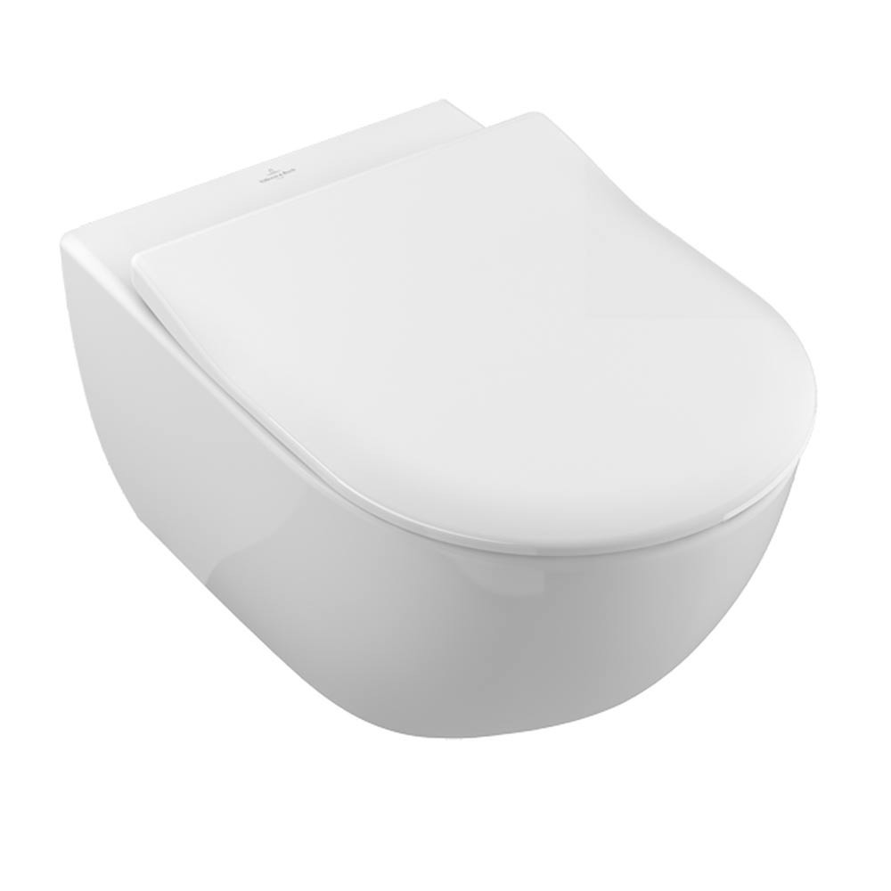 Εικόνα της Λεκάνη Κρεμαστή Villeroy & Boch Subway 2.0 5614R201 Rimless 56cm Με Slim Soft Close Κάλυμμα