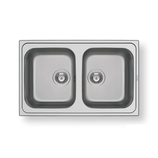 Εικόνα της Νεροχύτης Pyramis Athena Extra (79x50) 2B Σαγρέ 107162301