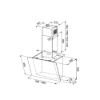 Εικόνα της Απορροφητήρας Franke Smart 2.0 FPJ 615 V BK/DK A Μαύρο Κρύσταλλο Καμινάδα 60cm 3104001024