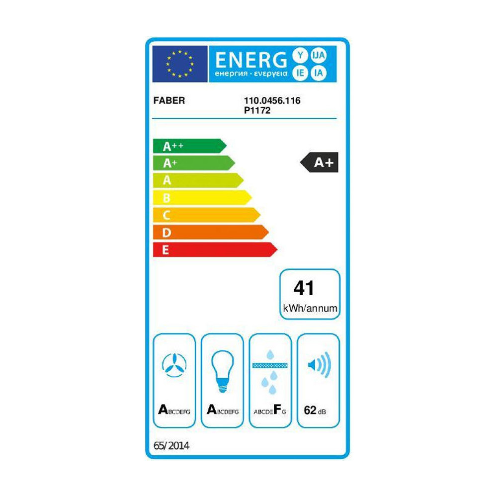Εικόνα της Απορροφητήρας Faber Glam-Light EVO WH/WG A80  Καμινάδα 80cm