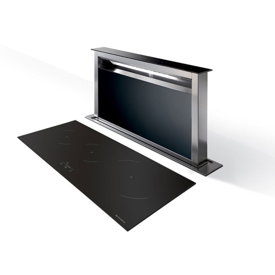 Εικόνα της Απορροφητήρας Faber Fabula Plus EVO BK A90  Μαύρο Κρύσταλλο Inox 88cm