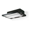 Εικόνα της Απορροφητήρας Faber Flexa Glass BK A60 Συρόμενος 60cm Μαύρος