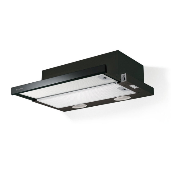 Εικόνα της Απορροφητήρας Faber Flexa Glass BK A60 Συρόμενος 60cm Μαύρος