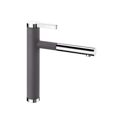 Εικόνα της Μπαταρία Κουζίνας Blanco Linee-S 518804 Ντους Rock Grey