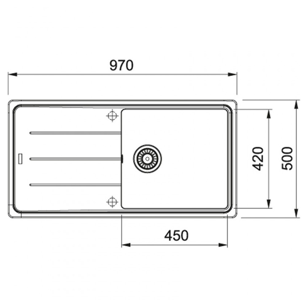 Εικόνα της Νεροχύτης Franke Basis BFG 611-97 (97x50) Coffee 3142101044