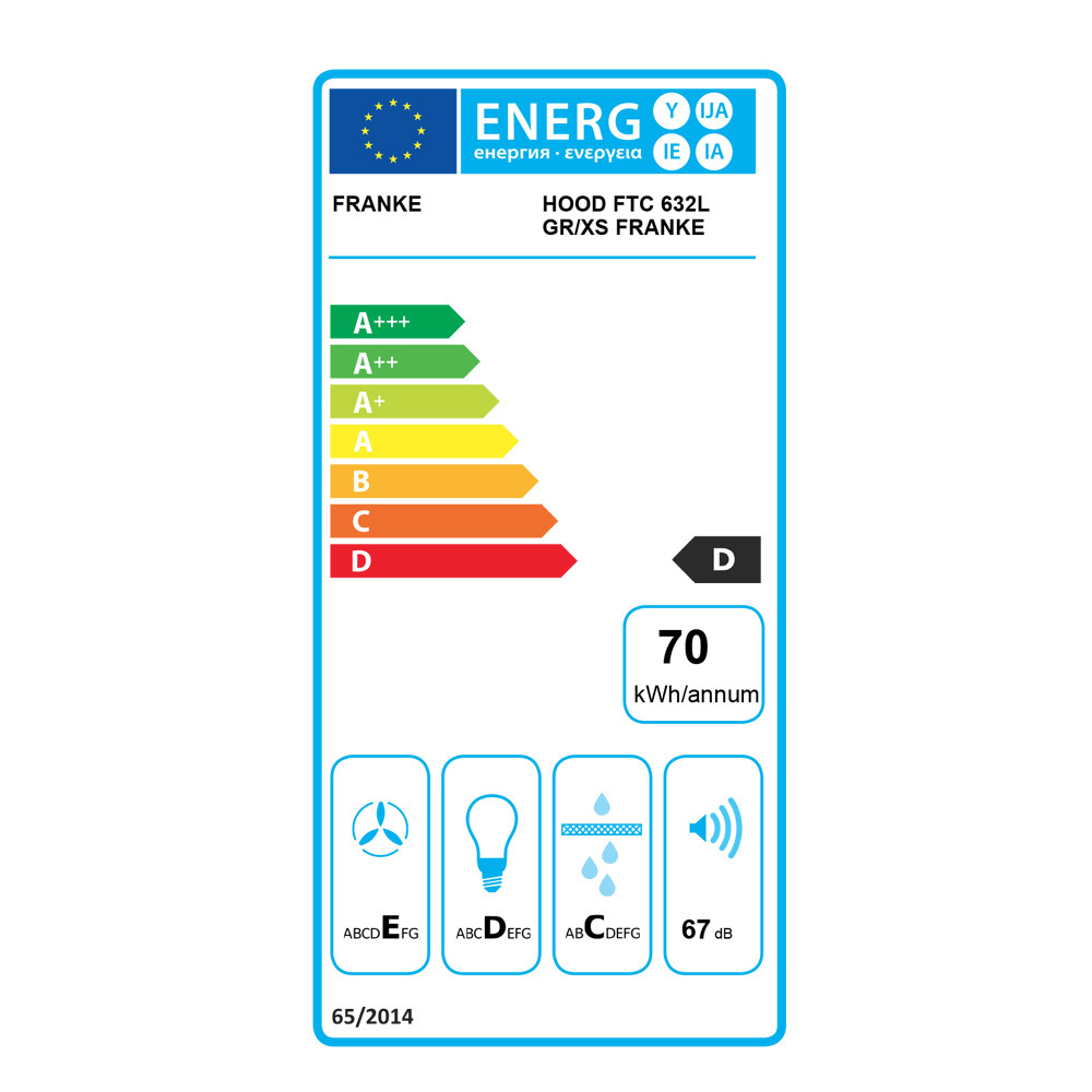 Εικόνα της Απορροφητήρας Franke New Flex Eco 60 Συρόμενος 60cm Inox 3102200741