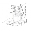 Εικόνα της Απορροφητήρας Franke New Perfect Glass FGL 925 XS NP Inox Καμινάδα 90cm 3105001042