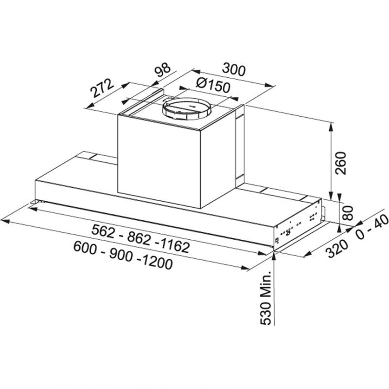 Εικόνα της Απορροφητήρας Franke Style Plus FST Plus 1208 X Inox Εντοιχιζόμενος 120cm 1000002046