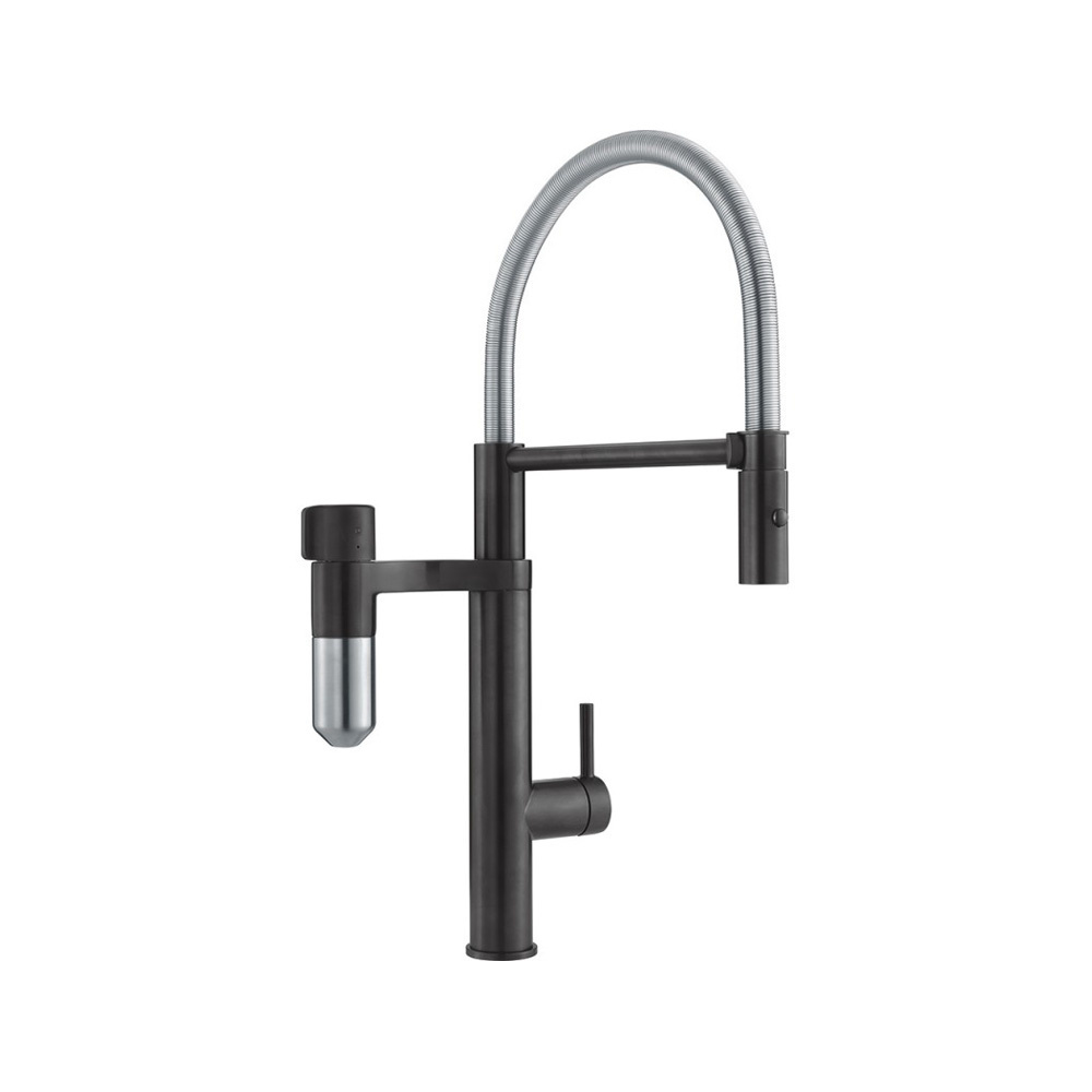 Εικόνα της Μπαταρία Κουζίνας Franke Semi Pro Vital Capsule Filter Ντους  Industrial Black / Χρωμέ 3202101014