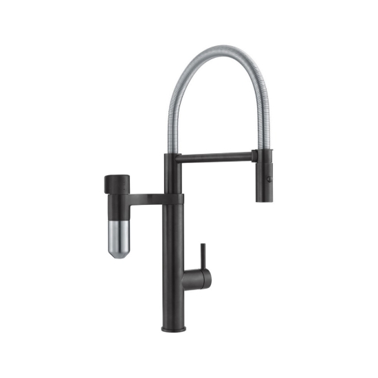 Εικόνα της Μπαταρία Κουζίνας Franke Semi Pro Vital Capsule Filter Ντους  Industrial Black / Χρωμέ 3202101014