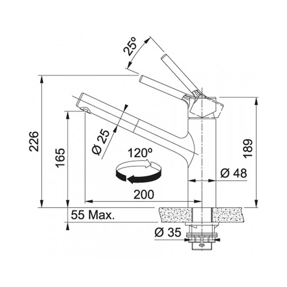 Εικόνα της Μπαταρία Κουζίνας Franke Taros Neo Ντους Inox 3156857991