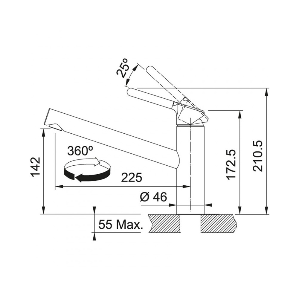 Εικόνα της Μπαταρία Κουζίνας Franke Orbit Standard Χρωμέ 3156601021