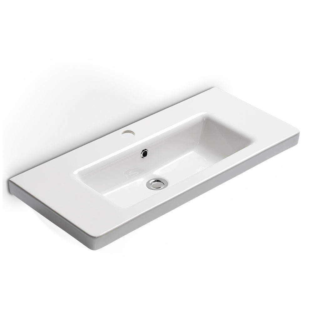 Εικόνα της Νιπτήρας Μπάνιου Bianco Ceramica Urban 35080 80x35cm