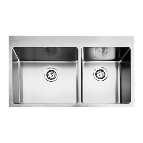 Εικόνα της Νεροχύτης Ένθετος Fortinox Squadro 29285 (86x50,5) Λείος Σατινέ