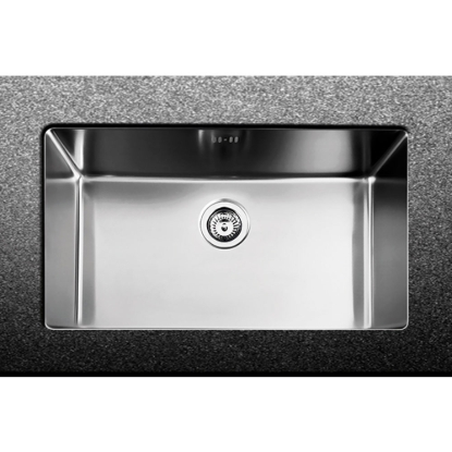 Εικόνα της Νεροχύτης Υποκαθήμενος Fortinox Squadro 28077 (75x44) Λείος Σατινέ