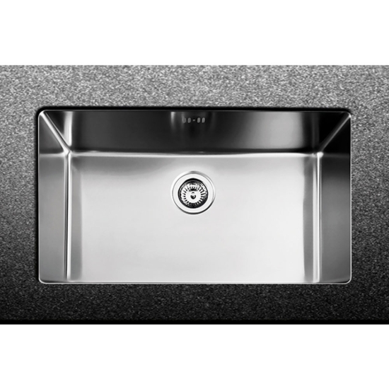 Εικόνα της Νεροχύτης Υποκαθήμενος Fortinox Squadro 28077 (75x44) Λείος Σατινέ