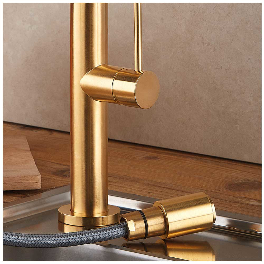 Εικόνα της Μπαταρία Κουζίνας Armando Vicario Tozo 48780-201 Brushed Gold