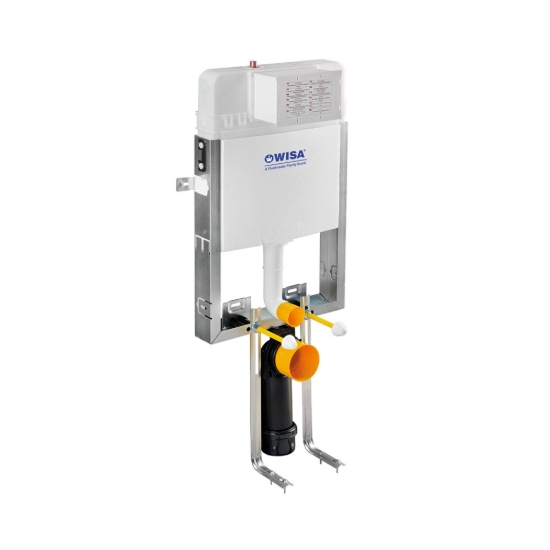 Εικόνα της Καζανάκι Εντοιχισμού Wisa Slim Fit 2917 Μονότουβλο Για Κρεμαστή Λεκάνη