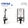Εικόνα της Καζανάκι Εντοιχισμού Wisa Slim Stand 2922 Ελεύθερης Τοποθέτησης