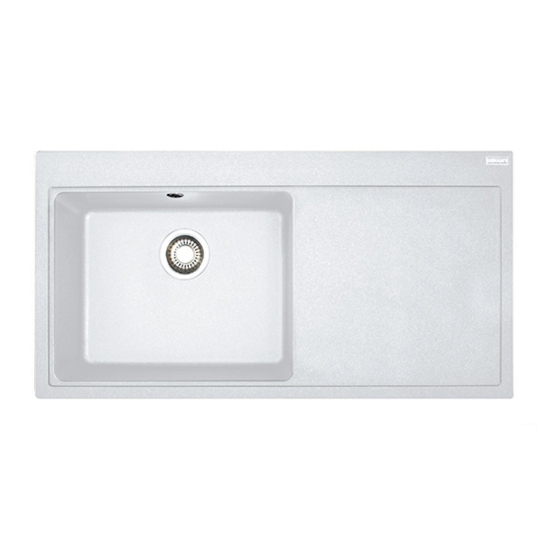 Εικόνα της Νεροχύτης Franke New Mythos MTG 611 (100x51,5) Polar White Ποδιά Δεξιά 3140070242