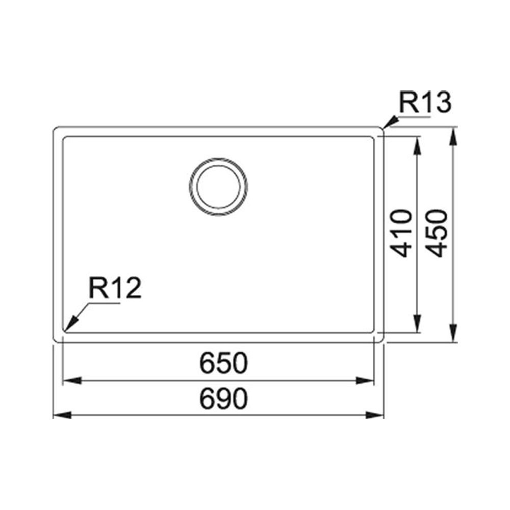 Εικόνα της Νεροχύτης Franke Square BXX 210-65 (69x45) Inox 3040100302