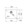 Εικόνα της Νεροχύτης Franke Square BXX 210-54 (58x45) Inox 3040100304