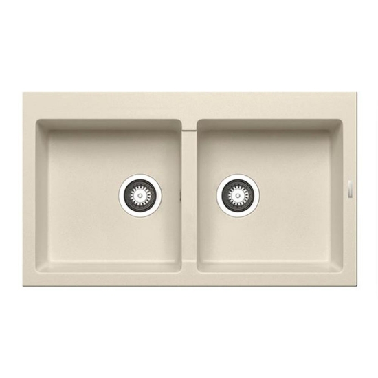 Εικόνα της Νεροχύτης Pyramis Pyragranite Athlos (86x50) 2B Ivory 070110711