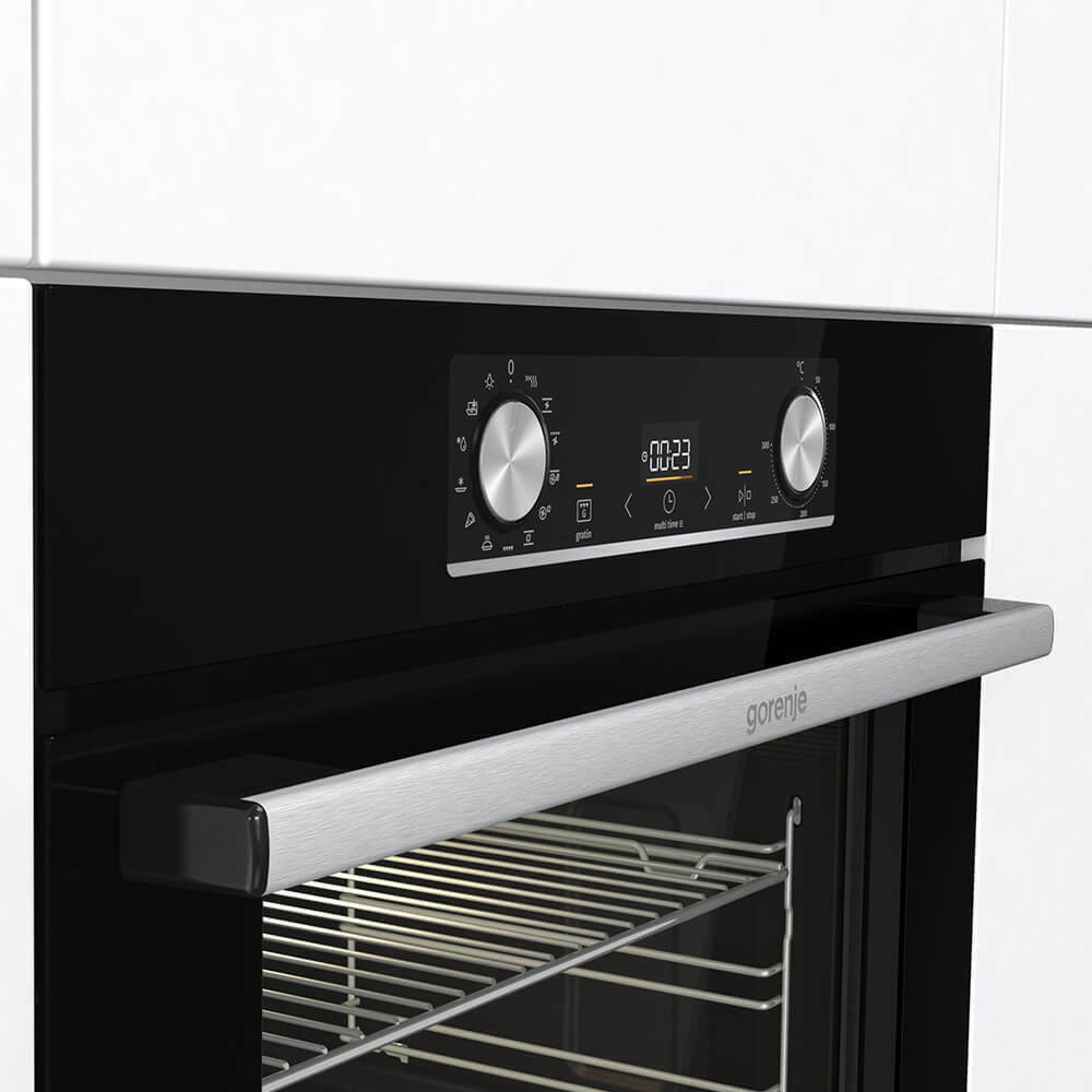 Εικόνα της Φούρνος Gorenje BOSX6737E13BG - 738440 Μαύρος 77lt  Με Λειτουργία Ατμού 034019201
