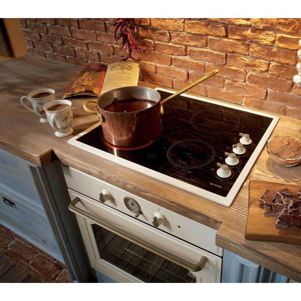 Εικόνα της Αυτόνομη Κεραμική Εστία Gorenje Classico EC642CLI - 730791 Μπεζ Με Πλαίσιο 034021001