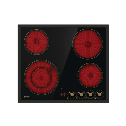 Εικόνα της Αυτόνομη Κεραμική Εστία Gorenje Classico EC642CLB - 730795 Μαύρη Με Πλαίσιο 034021101