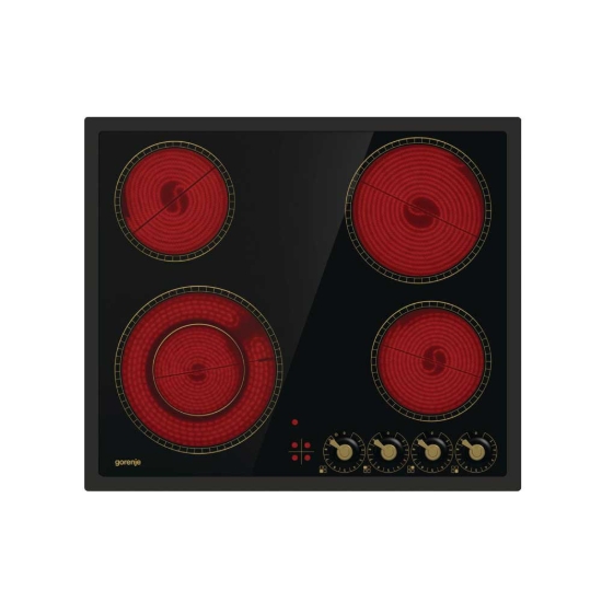 Εικόνα της Αυτόνομη Κεραμική Εστία Gorenje Classico EC642CLB - 730795 Μαύρη Με Πλαίσιο 034021101