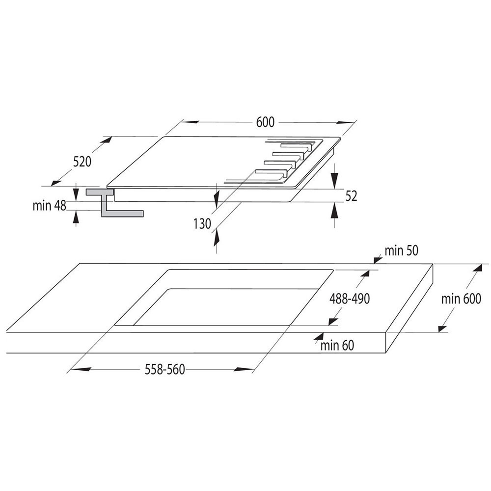 Εικόνα της Αυτόνομη Εστία Γκαζιού Gorenje Classico GW642CLB - 737639 Μαύρη 034020901